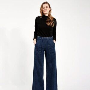 Loup Dark Indigo Jeans ~ Long Sabrina  ~ Brand New!  ~ Medium